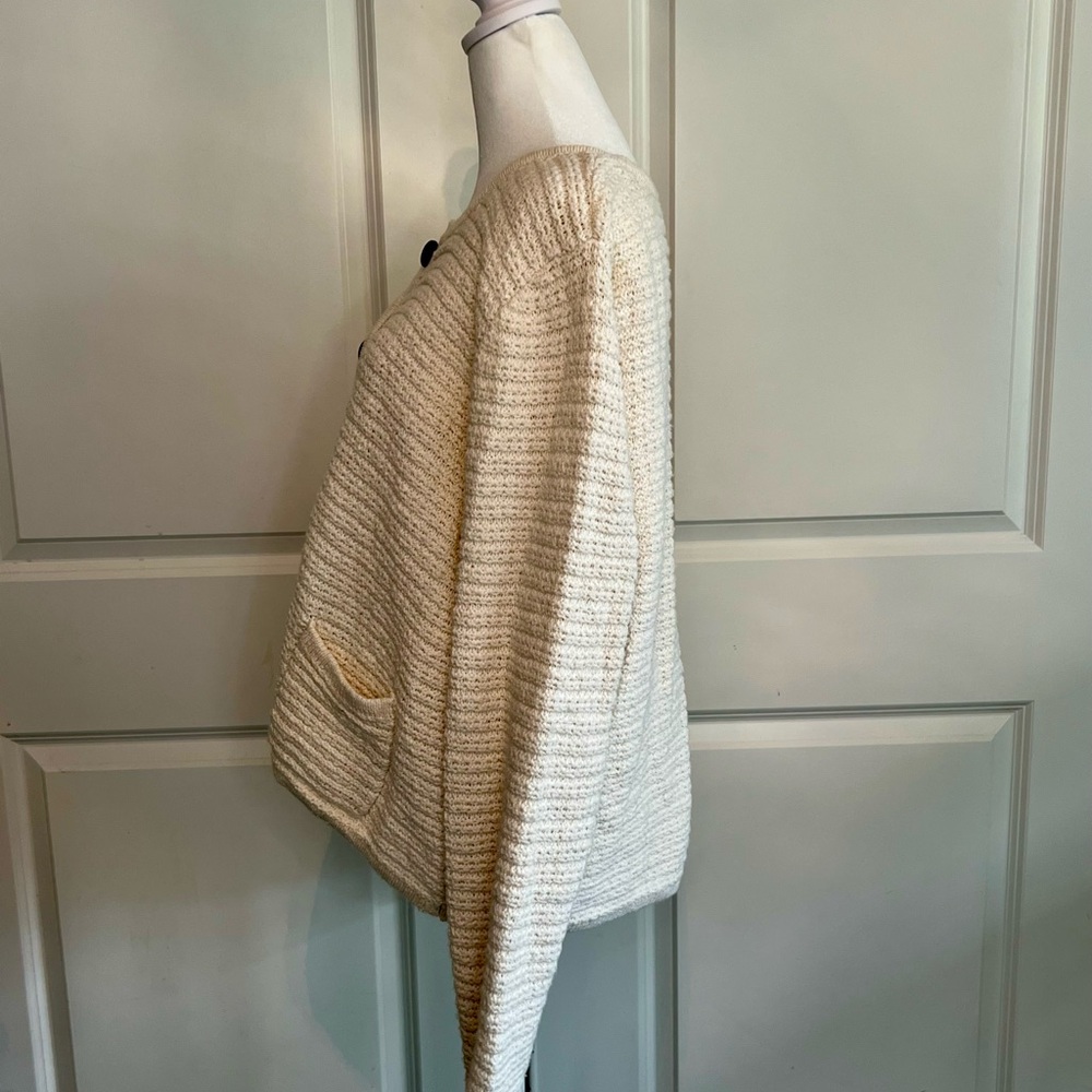Lucky Brand Cream Button-Up Cardigan - Picture 4 of 6